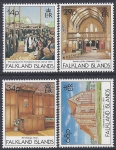1992 Falkland Islands. SG.652-5  Centenary of Christ Church Cathedral Stanley. set 4 values U/M  (MNH)