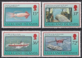 1993 Falkland Islands.  SG.681-4  Fisheries.  set 4 values U/M (MNH)