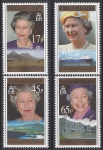 1996 Falkland Islands.  SG.761-4  70th Birthday of Queen Elizabeth II. set 4 values. U/M (MNH)