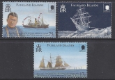 2000 Falkland Islands. SG.867-9  Sir Ernest Shackleton' Trans-Antarctic Expedition 1914-7 Commemoration. set 3 values U/M  (MNH)