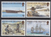 1999 Falkland Islands. SG.854-7 150th Anniversary of California Goldrush.  set 4 values U/M (MNH)