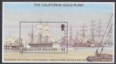 1999 Falkland Islands. MS.858 150th Anniversary of California Goldrush.  mini sheet.  U/M (MNH)