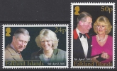 2005 Falkland Islands SG.1012-3  Royal Wedding. set 2 values U/M (MNH)