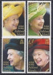 2006 Falkland Islands. SG.1038-41 80th Birthday of Queen Elizabeth II set 4 values U/M (MNH)