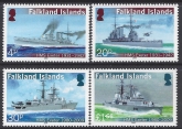 2009 Falkland Islands. SG.1149-52  HMS Exeter. set 4 values U/M (MNH)