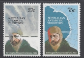 1982 Australian Antarctic Territories. SG.53-4 Birth Centenary of Sir Douglas Mawson set 2 values. U/M (MNH)