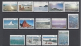 1984 Australian Antarctic Territories. SG.63-77  Antarctic Scenes. set 15 values. U/M (MNH)