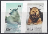 2014 Australian Antarctic Territories  SG.246-7  Huskies. set 2 values (self adhesie from booklet). U/M (MNH)