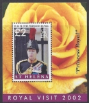 2002 St. Helena. MS.876 Visit of Princess Royal to St. Helena mini sheet U/M (MNH)