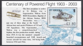 2003 St Helena. MS.911  Centenary of Powered Flight. mini sheet  U/M (MNH)