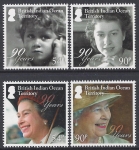 2016 British Indian Ocean Territory. SG.494-7  Queen Elizabeth II  90th Birthday set 4 values U/M (MNH)