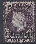 1873 St. Helena. SG.12 3d deep dull purple Perf 12½ Type A fine used.