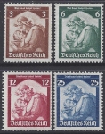 1935 Germany SG.562-5 Saar restoration set 4 values U/M (MNH)