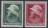 1934 Germany  SG.566-7 War Heroes Day. set 2 values U/M (MNH)