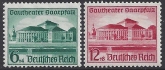 1938 Germany  SG.661-2 Opening of Gautheater & Hitlers Culture Fund.  set 2 values U/M (MNH)