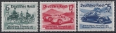 1939 Germany. SG.674-6  International Motor Show & Hitler's Culture Fund set 3 values U/M (MNH)