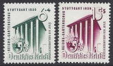 1939 Germany. SG.680-1 Stuttgart Horticulural Exhibition & Hitler's Culture Fund. set 2 values U/M (MNH)