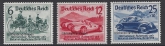 1939 Germany. SG.683-5 Nurburgring Races & Hitler's Culture Fund. 'overprints' set 3 values U/M (MNH)