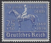 1939 Germany. SG.686 70th Anniversary of German Derby. U/M (MNH)