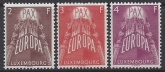 1957 Luxembourg SG.626-8  Europa 'Peace' set 3 values U/M (MNH)