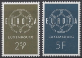 1959 Luxembourg SG.659-600 Europa set 2 values U/M (MNH)