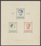 1939  Luxembourg. MS.395a Prince Felix & Grand Duchess Charlotte. mini sheet U/M (MNH)