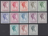 1960 - 64 Luxembourg. SG.672-81a Grand Duchess Charlotte. set 13 values U/M (MNH)