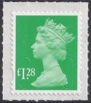 U2939  £1.28  emerald green 'MA13'   DLR  U/M (MNH)