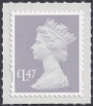 U2945   £1.47  lavender-grey   'M14L'   DLR   U/M (MNH)