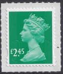 U2961  £2.45  emerald green  'M15L'   DLR   U/M (MNH)