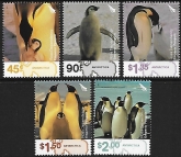 2004 Ross Dependency. SG.89-93  Emporer Penguins. set 5 values U/M (MNH)