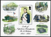 2016 St.Helena. MS.1257 Exile of Napoleon Bonaparte to St. Helena 1815-1821 mini sheet U/M (MNH)
