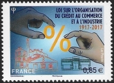 2017 France SG.6155 Centenary of Trade & Industry Credit Corporation Act. U/M (MNH)