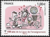 2016  France.  SG.6004  150th Anniversary of league of Education.  U/M (MNH)