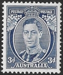 1938 Australia. SG.168c  3d blue die II  U/M (MNH)