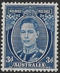 1940  Australia  SG.186 3d blue perf 15x14 die 3  U/M (MNH)