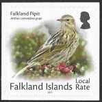 2017  Falkland Islands. SG.1380  Falkland Pipit  (self adhesive booklet stamp.) 1 value U/M (MNH)