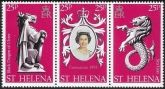 1978 St Helena. SG.338-40   25th Anniversary of Coronation. set 3 values  U/M (MNH)