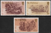 1980 St. Helena. SG.358-60  Centenary of Empress Eugenie's Visit. set 3 values  U/M (MNH)