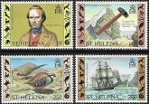 1982 St. Helena. SG.393-6  150th Anniv. of Charles Darwins Voyage. set 4 values U/M (MNH)