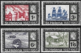 1967 St Helena.  SG.214-7  300th Anniv. of arrival Settlers after The Great Fire of London.  set 4 values U/M (MNH)