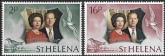 1972  St Helena.  SG.289-90  Royal Silver Wedding.  set 2 values U/M (MNH)
