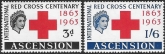 1963  Ascension Island.  SG.85-6  Red Cross Centenary. set 2 values U/M (MNH)