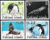 2018 Falkland Islands.  SG.1397-400  Penguins, Preditors & Prey part 5. set 4 values U/M (MNH)
