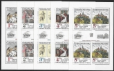 1983 Czechoslovakia  SG.2702-6 Art  17th series in sheetlets of 4 U/M (MNH)