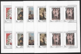 1986 Czechoslovakia  SG.2858-62 Art 20th series in sheetlets of 4 U/M (MNH)