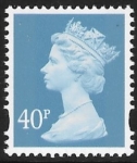 Y1710  40p 2B deep azure  Walsall from booklet GMA1 U/M (MNH)