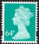 Y1733  64p 2B turquoise green  Walsall  from GS1 U/M (MNH)