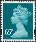 Y1734  65p 2B greenish-blue  Walsall  from GT1 U/M (MNH)