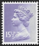 X907eu  15½p  2B  pale violet with  underprint Type I  Harrison  U/M (MNH)